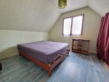 3ch et 1 bureau double garage + étang