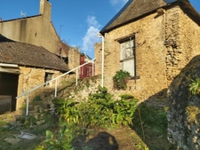 ancien, charme, grand jardin, bourg