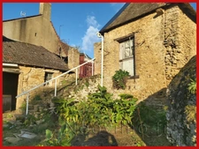 ancien, charme, grand jardin, bourg