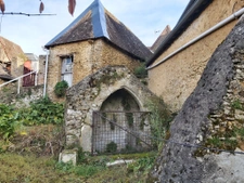 ancien, charme, grand jardin, bourg