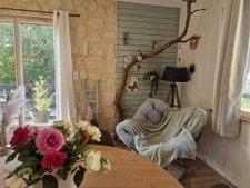 superbe chalet 4ch dans les bois avec grand terrain