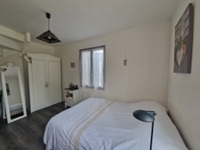 maison pierre 2ch, bureau; louée, garage et jardin