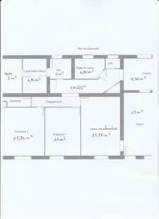 fermette plain-pied. 2 ou 3 ch. 68 m2 de dépendances 2700 m2