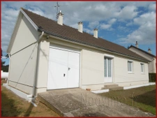 pavillon  82 m2 plain-pied 3 ch. garage terrain de 1000 m2