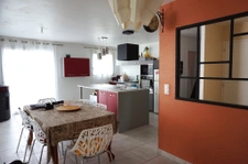 Contemporaine de plain pied 105m2, 3 chambres, terrain de  6