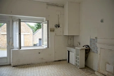 Maison de bourg, 130m2, à rénover. 