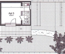 Studio meublé de 20 m2 avec jardin