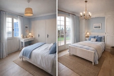 Maison d'architecte 5 chambres avec jardin clos, garage et b