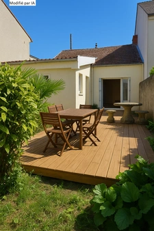 Nantes La Perverie. Maison de plain-pied à rénover de 76m2 a