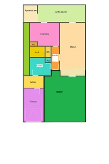 Nantes La Perverie, maison de PLAIN PIED.