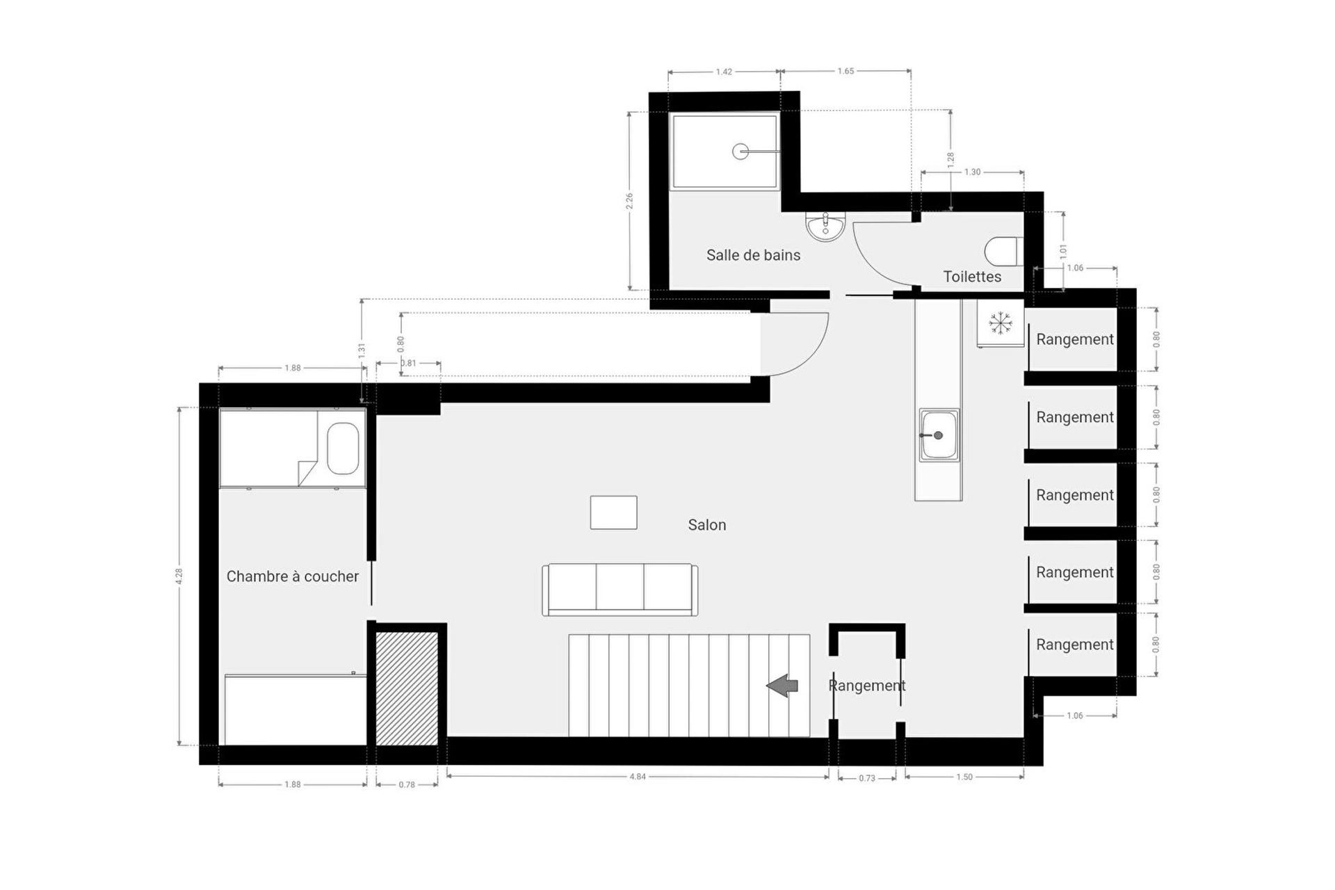 PARIS 12 - QUINZE VINGTS - LOFT 17