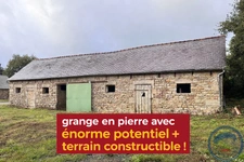  Locronan maison en pierre  + terrain constructible 