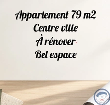 Quimper Appartement 79 m2 avec cave et garage centre ville 