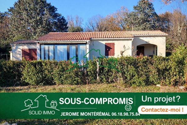 Charmante Villa de Plain-Pied avec Terrain Piscinable et Gar