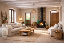 Charmant Mas Mitoyen du 18ème Siècle à Saint-Étienne-de-Font