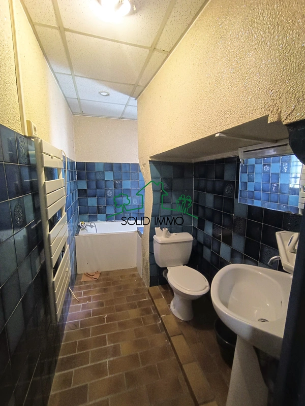 Appartement avec local commercial dans le centre ville d'Aub