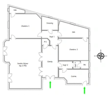 PARIS 16e - ÉLÉGANT 121 M², 2 CHAMBRES ET DOUBLE RÉCEPTION 17