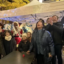 INAUGURATION DES ÉCLAIRAGES DU QUARTIER EUROPE