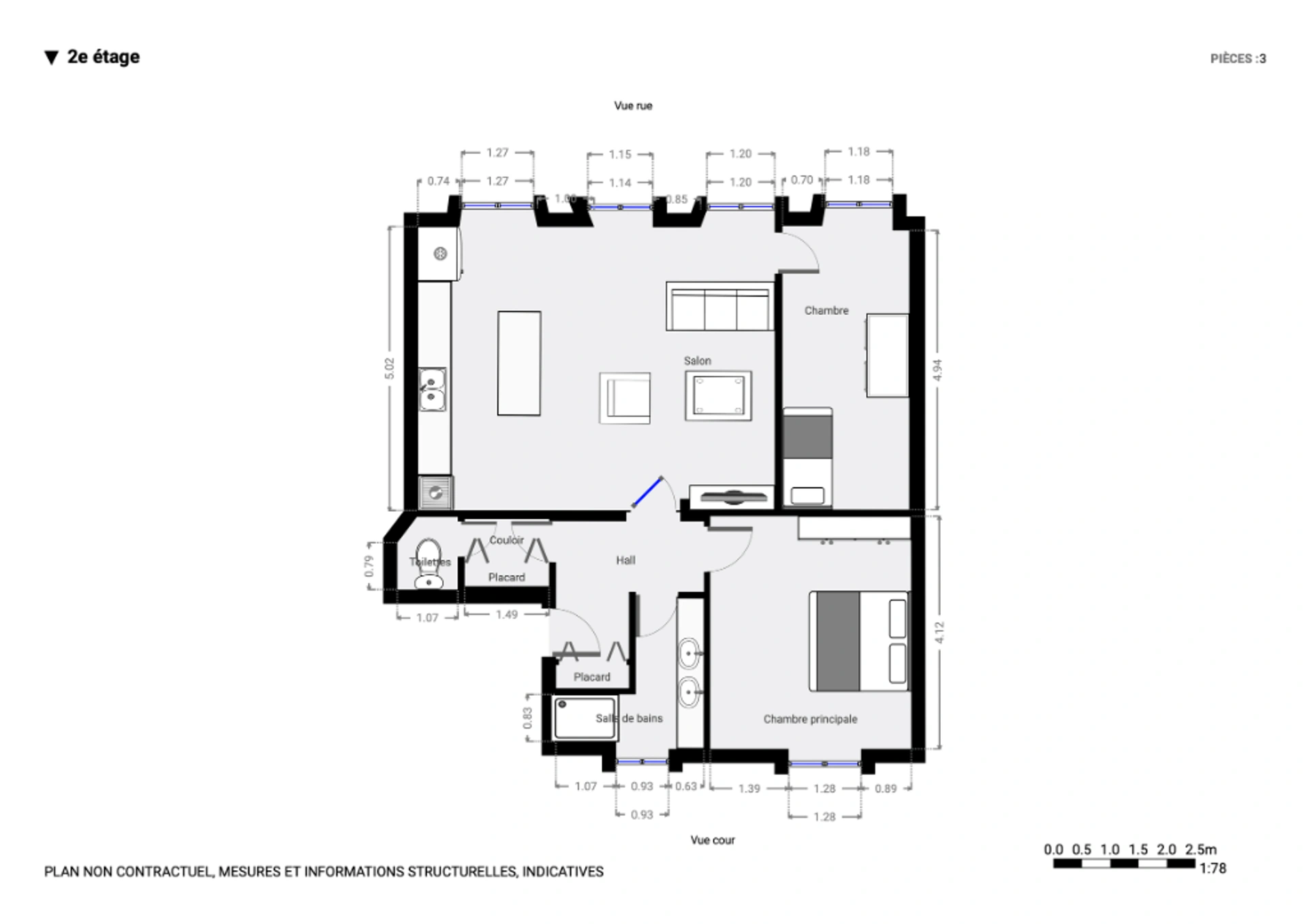 Appartement Paris 3 pièce(s) 73 m2 9