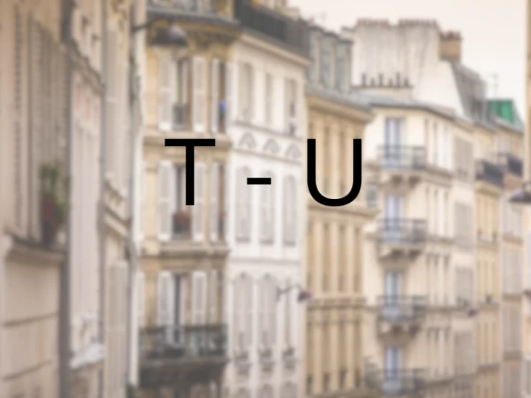 Les voies du 10ème en T et U !