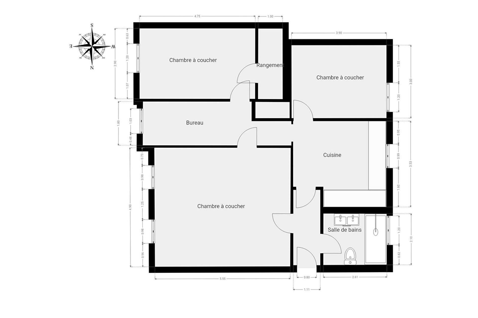 PARIS 10 - MAIRIE DU XE - 3 PIECES - 88M² 11