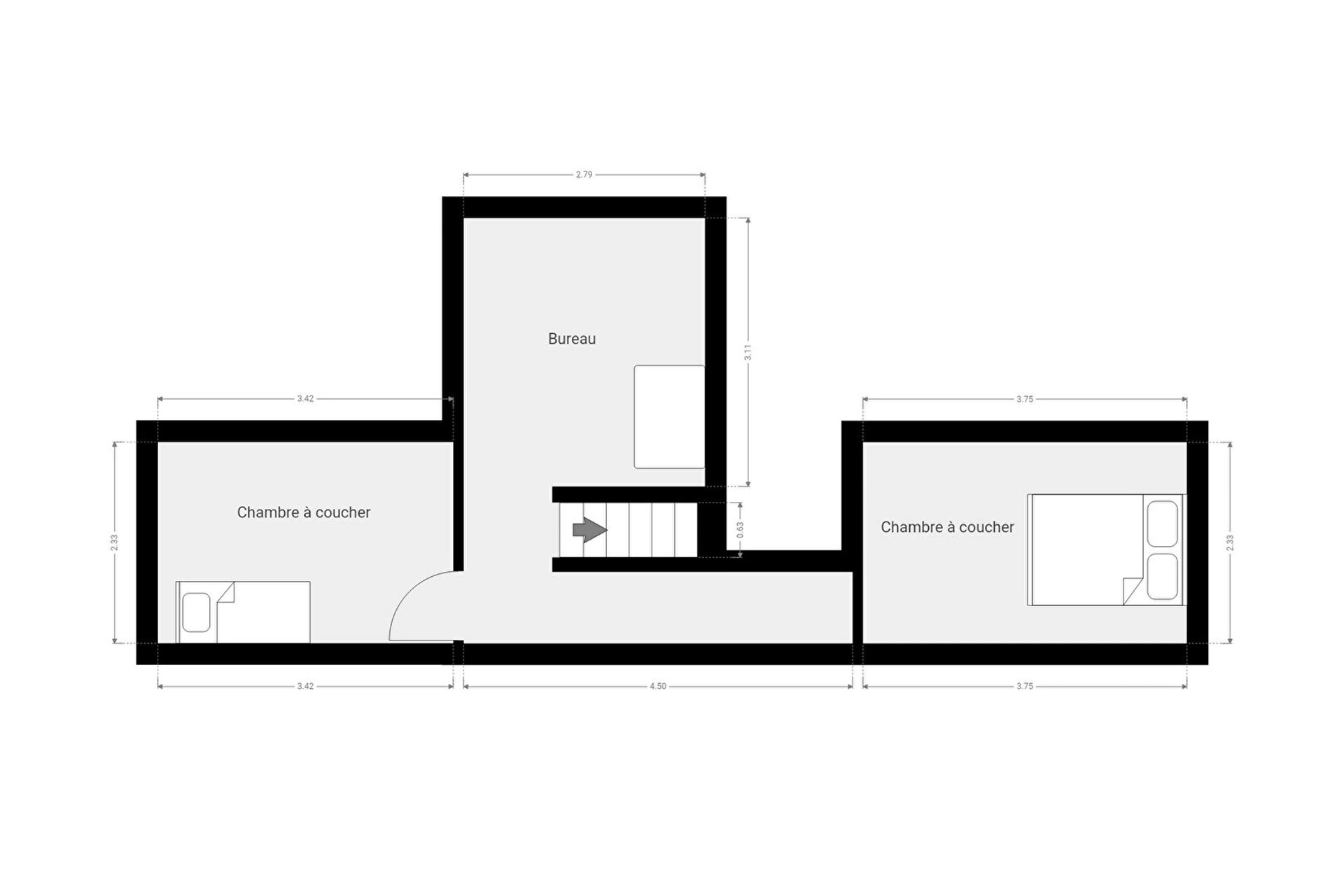 Appartement Paris 2 pièce(s) 64.47 m2 11
