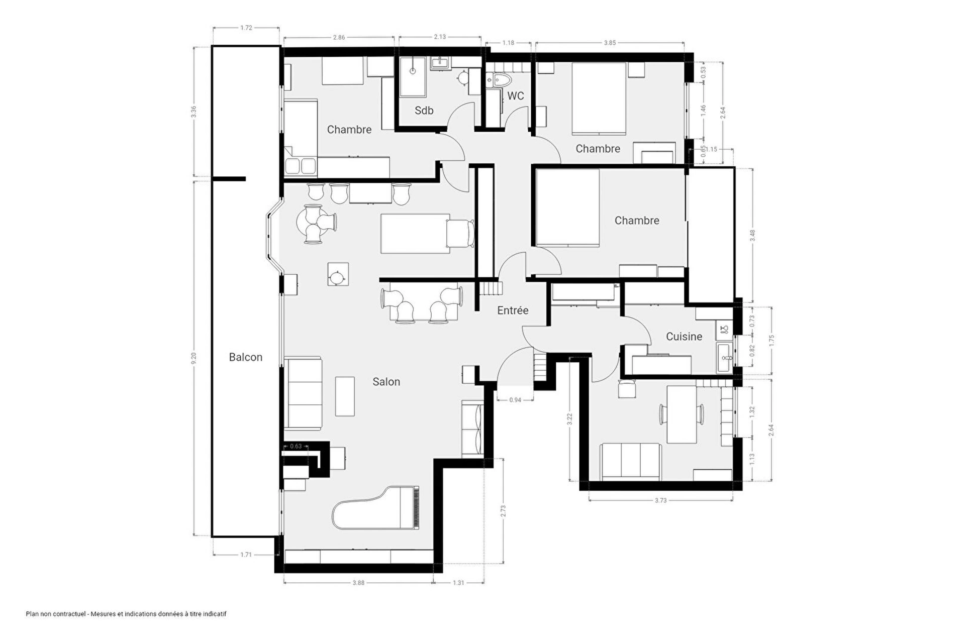 APPARTEMENT FAMILIAL - SEVRES LECOURBE 10