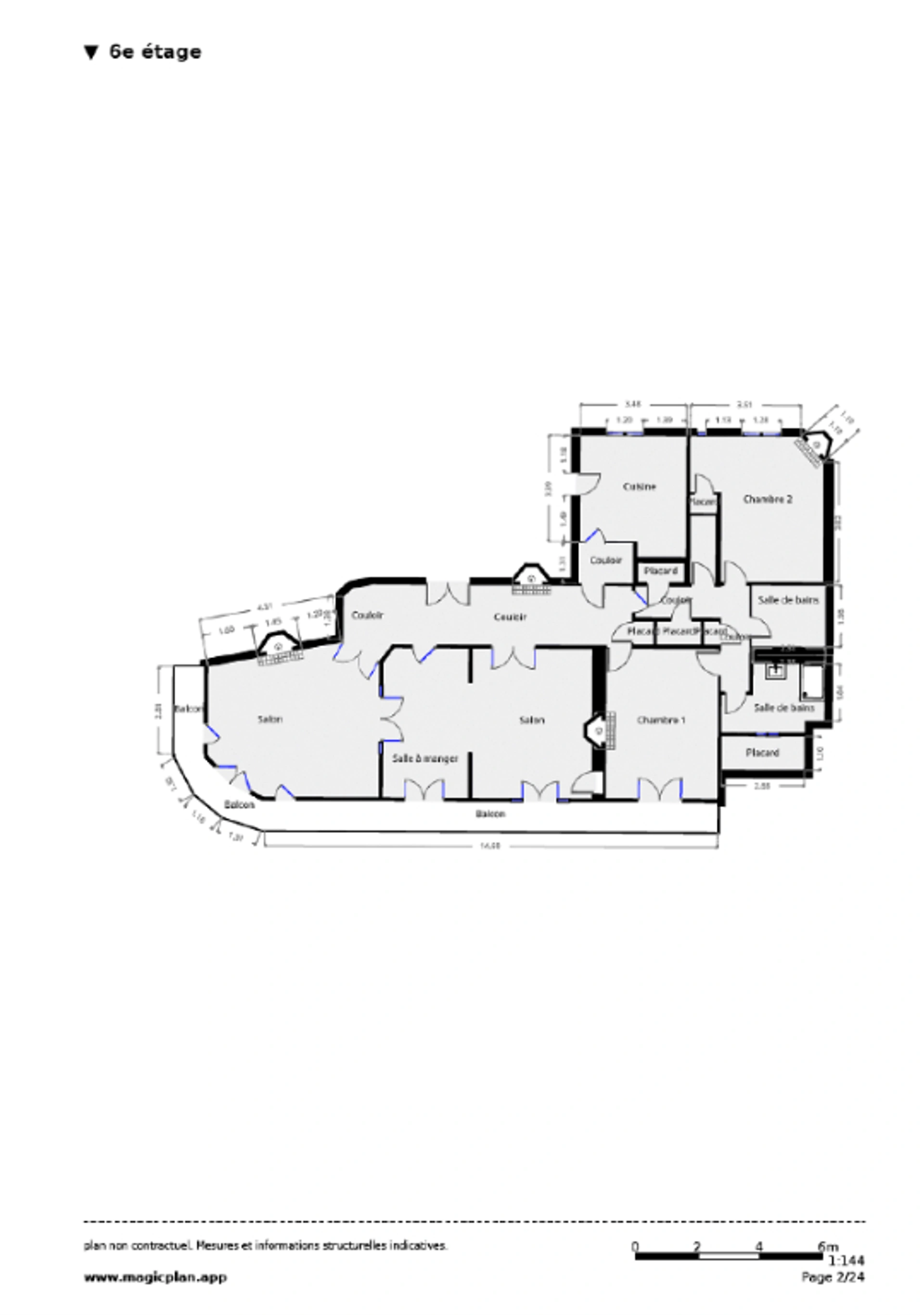 Appartement  Famillial - Avenue de Suffren Paris 5 pièces 137 m2 17