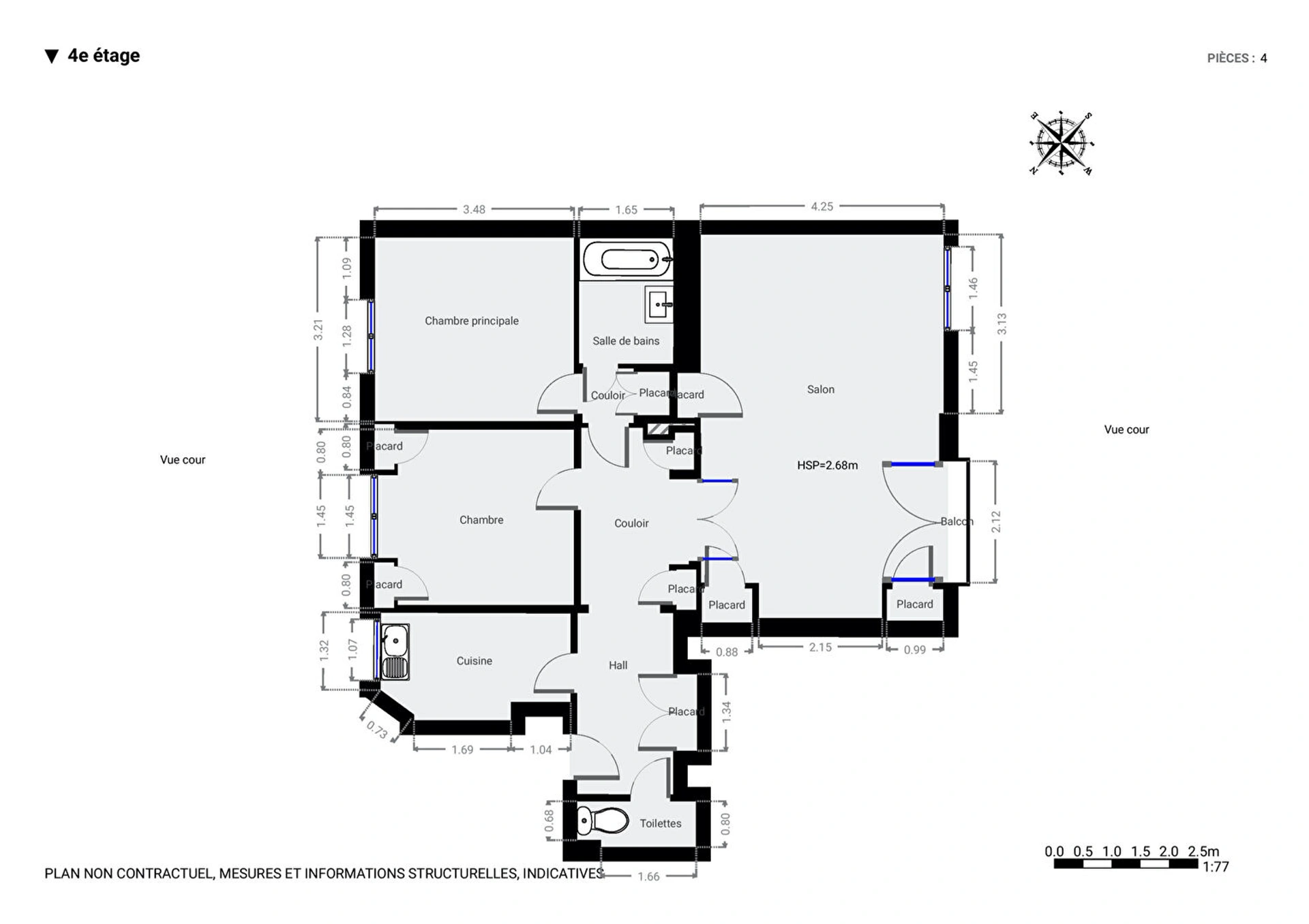 Appartement Paris 4 pièce(s) 73.26 m2 9