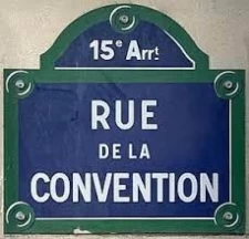 Quelle est l'origine de la rue de la Convention à Paris 15ème ?