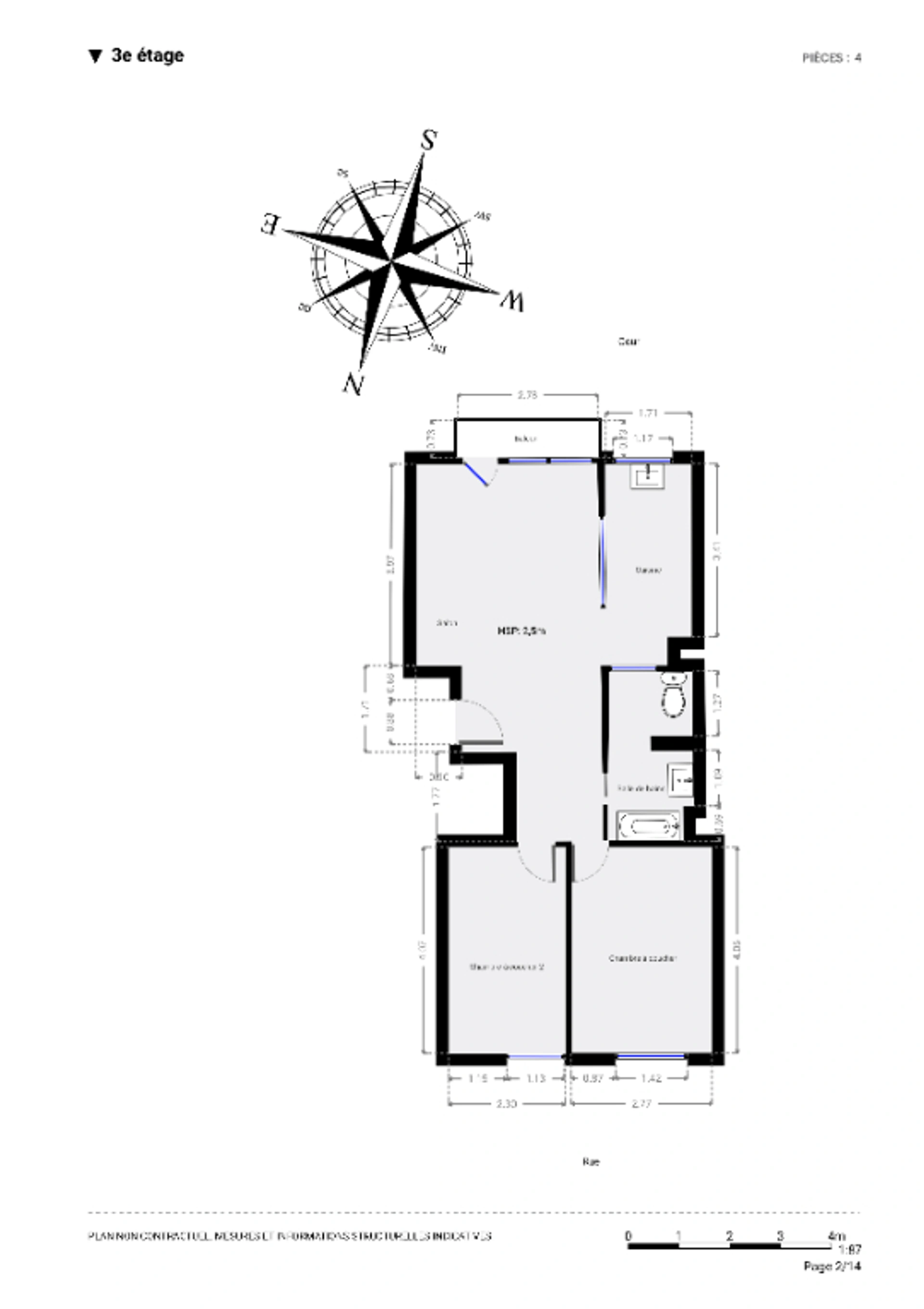 PARIS 15 - RUE LECOURBE 9