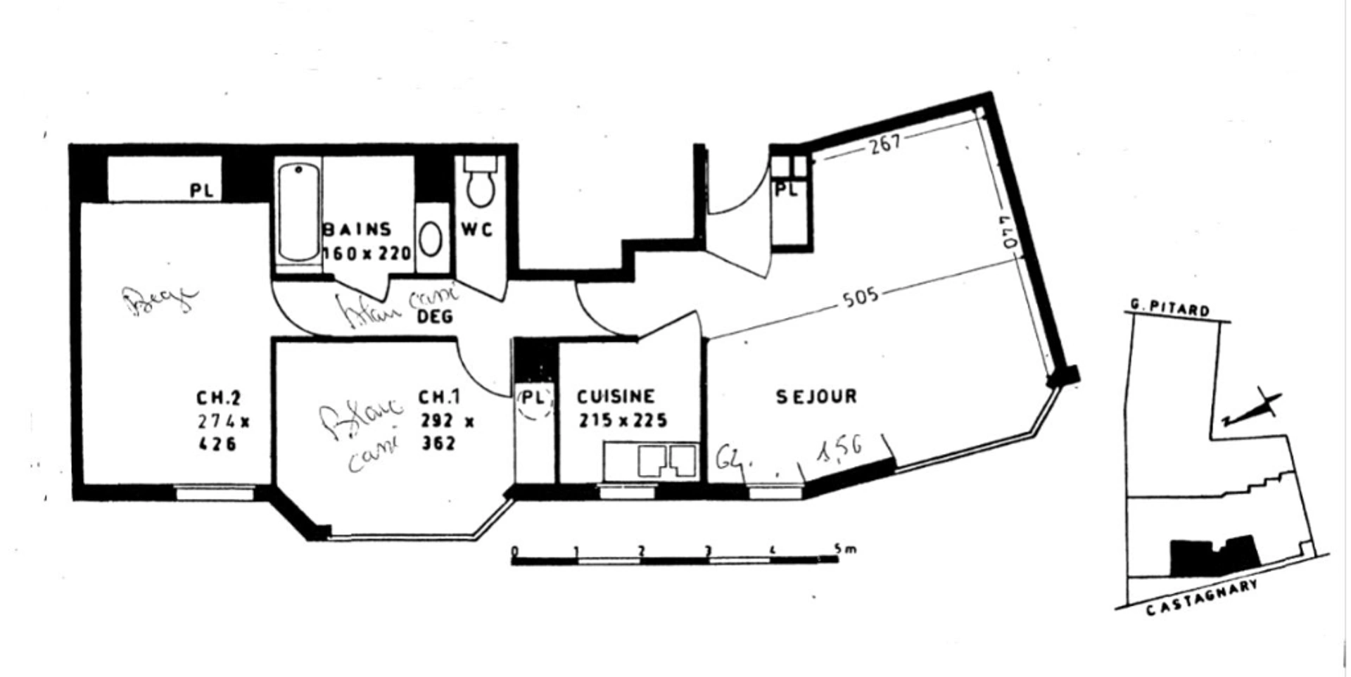 PARIS 15 - RUE CASTAGNARY 3