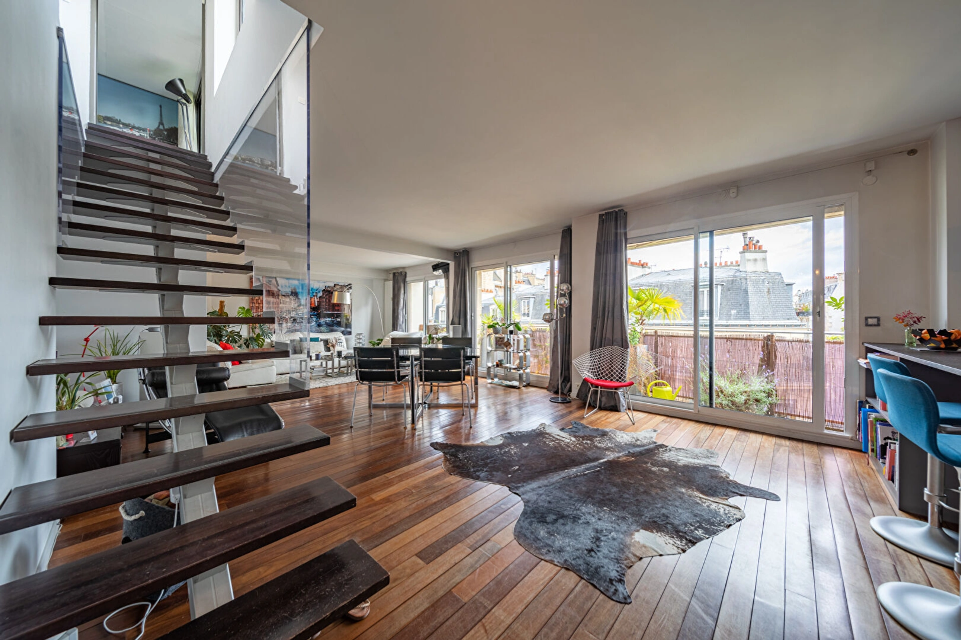 PARIS XVI - dernier étage - appartement 3 chambres avec 97 m² de terrasses - sectorisation Jean-Baptiste Say 6