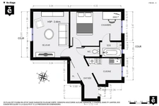 Rue de la Chine - 20e - 2 pièces - Traversant - Étage Élevé - 38 m² 9