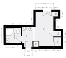 Appartement Paris 1 pièce(s) 17.20 m2 10