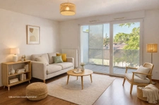 Appartement duplex T3 de 74 m2 avec terrasse de 31 m2 et bal