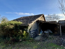 Manor house in a peaceful countryside setting, covered swimm