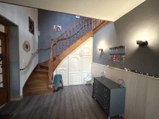 Five-bedroom longère-style house with garages, large plot of