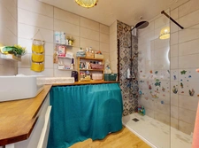 Appt 3p avec 2ch, terrasse et stationnement, Quartier Crémat