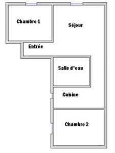 Appartement de 2 chambres tout proche de la Mairie !