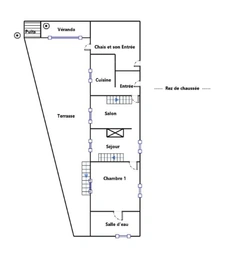 Maison 179m² avec grande terrasse, annexe 90m² et terrain