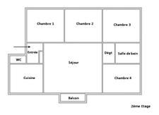 Merville à pieds - 4ch -  76m2