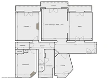 Appartement 4 pièces<span></span>3 chambres<span></span>92 m²<span></span>Paris 15/Necker