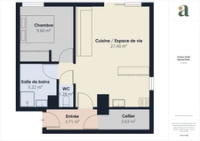 ANGRESSE - APPARTEMENT - 2 PIÈCES - 1 CHAMBRE - 51M2 - 210.000 €