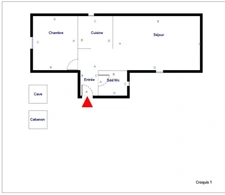 Appartement 2 pièces<span></span>1 chambre<span></span>40m²<span></span>Levallois Perret