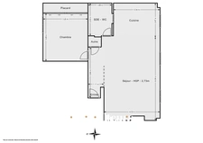 PUTEAUX / QUARTIER BELLINI<span></span>APPARTEMENT<span></span>2 PIECES<span></span>1 CHAMBRE<span></span>52 m2<span></span>398 500€