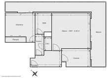 PARIS 11 / QUARTIER ROQUETTE<span></span>APPARTEMENT AVEC TERRASSE<span></span>2 PIECES<span></span>1 CHAMBRE<span></span>49 M2<span></span>632.400 €