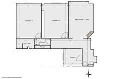 PARIS 10 / QUARTIER LOUIS BLANC<span></span>APPARTEMENT<span></span>3 PIECES<span></span>2 CHAMBRES<span></span>60 m2<span></span>617.000€