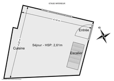 Duplex<span></span>21 m²<span></span>1 chambre<span></span>Paris 1