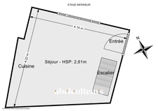 Duplex<span></span>21 m²<span></span>1 chambre<span></span>Paris 1